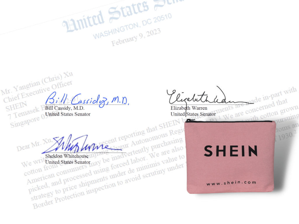 Three Senators Send Letter to China Online Retailer SHEIN: Are You