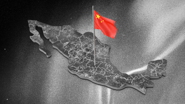 China Plants Flag in Mexico