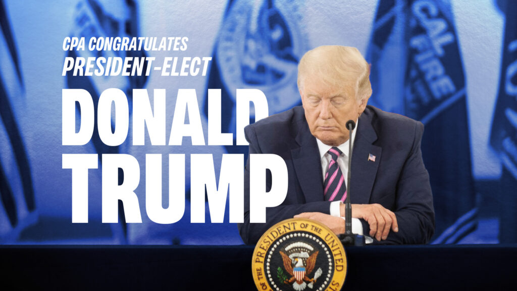 CPA Congratulates President-Elect Donald Trump on Victory