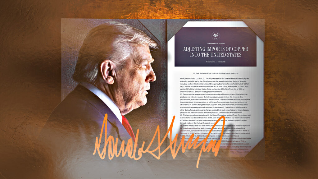 CPA Praises President Trump’s Historic Tariff Protection For Copper Supply Chain