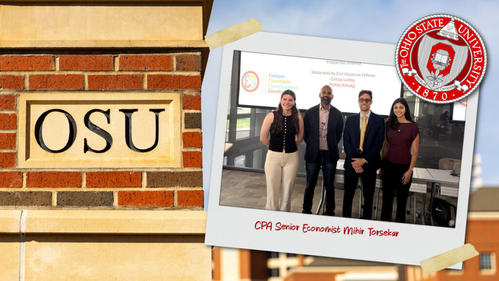 Are Tariffs a Burden? CPA Senior Economist Mihir Torsekar Debates The Tax Foundation at Ohio State University